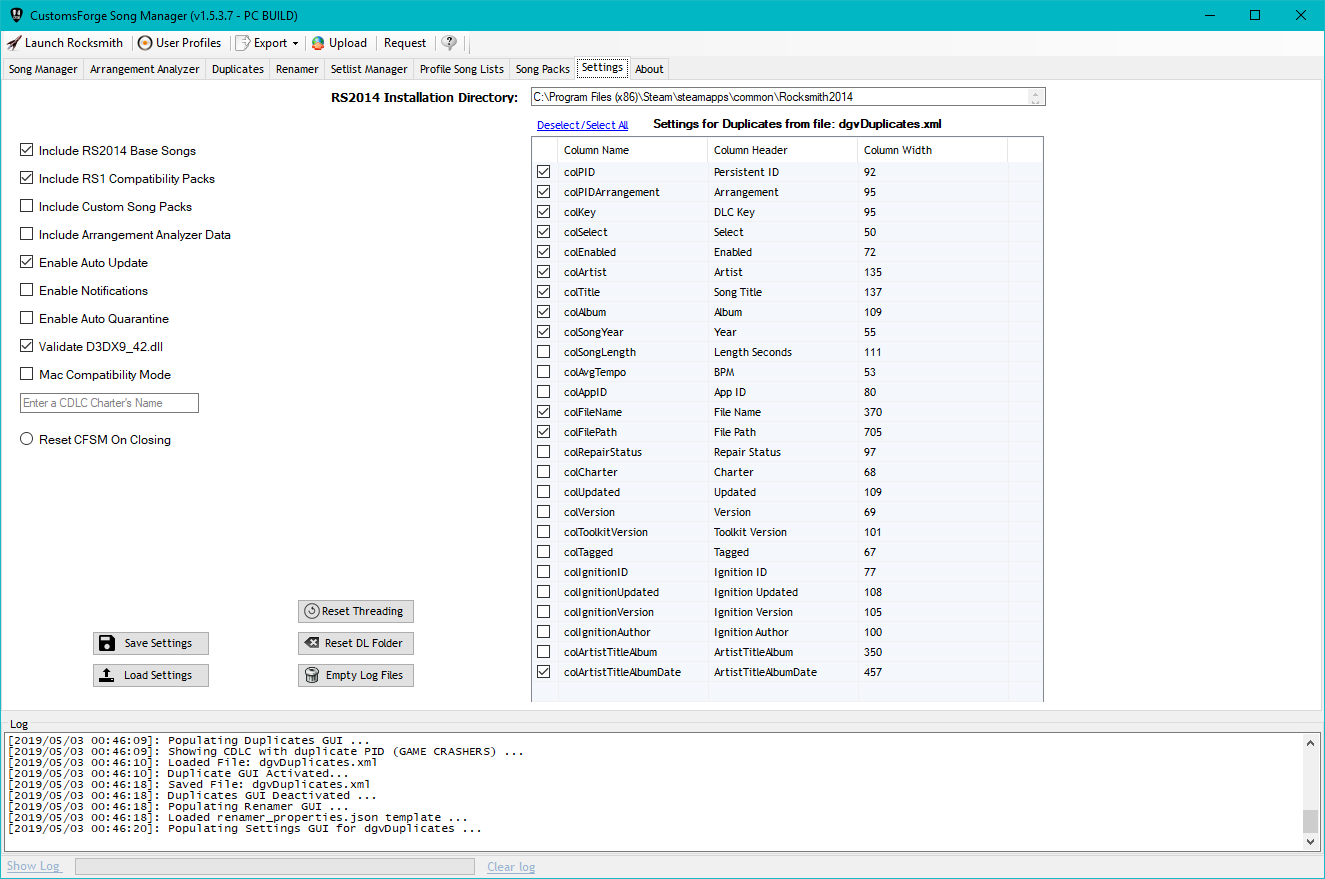 CFSM screenshot 2